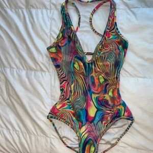 Psychedelic Tie Dye Body Suit